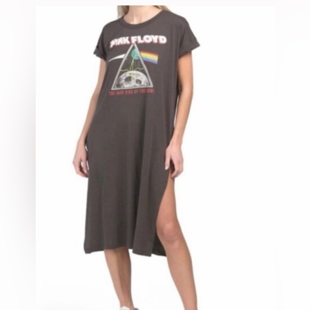 Chaser Pink Floyd Dark Side of The Moon T Shirt Dress
